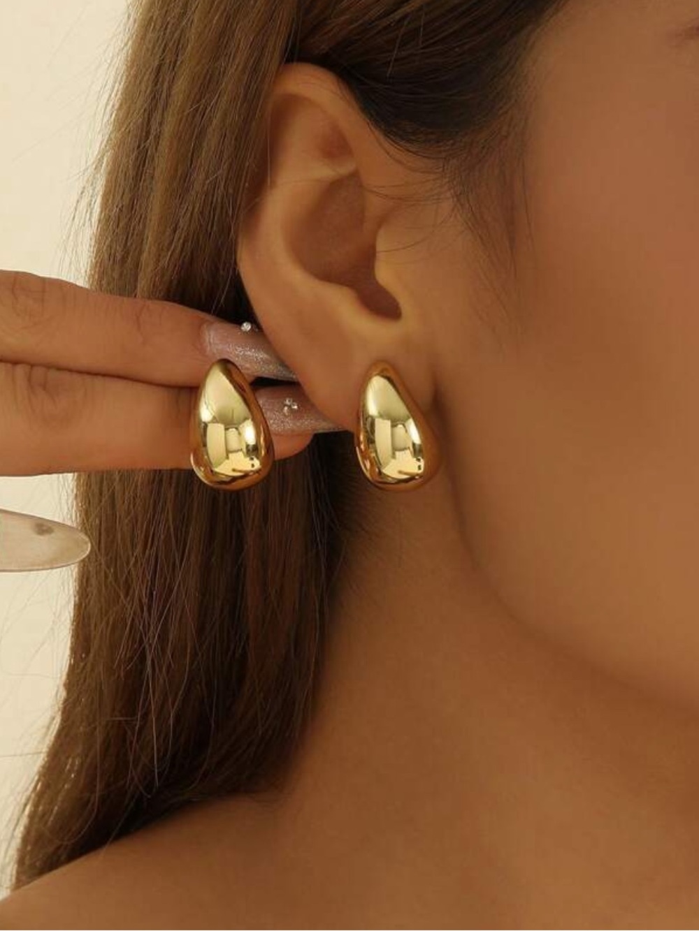 3for$20 1 Pair High-End Lightweight Teardrop Stud Earrings, Fashion